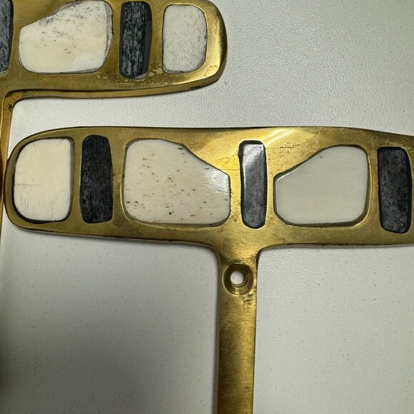 Anthropologie Art Deco Modern Mosaic Hooks - Set of 2 - Picture 2 of 7